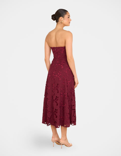 Nellie Strapless Midi Dress